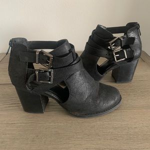 Moto boot bootie buckle biker sexy edgy